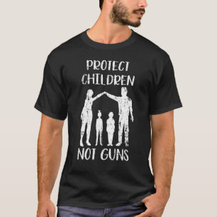Bescherm kinderen Geen Pistolen Draag Oranje dag T-shirt