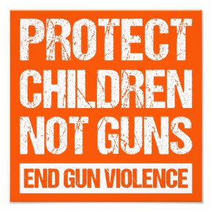 Bescherm kinderen, geen Pistolen - Stop Pistool ge Foto Afdruk