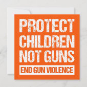 Bescherm kinderen, geen Pistolen - Stop Pistool ge Kaart (Voorkant)
