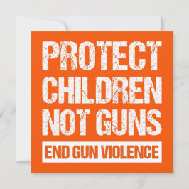 Bescherm kinderen, geen Pistolen - Stop Pistool ge Kaart