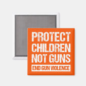 Bescherm kinderen, geen Pistolen - Stop Pistool ge Magneet (Voorkant / Achterkant)