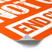 Bescherm kinderen, geen Pistolen - Stop Pistool ge Poster (Hoek)