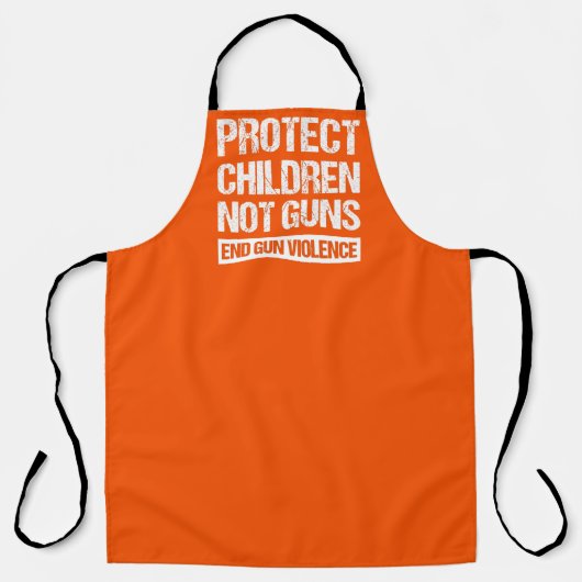 Bescherm kinderen, geen Pistolen - Stop Pistool ge Schort (Voorkant)