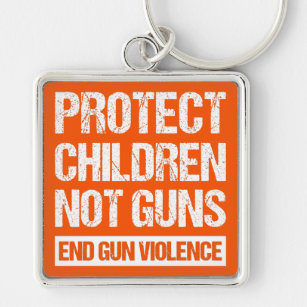 Bescherm kinderen, geen Pistolen - Stop Pistool ge Sleutelhanger
