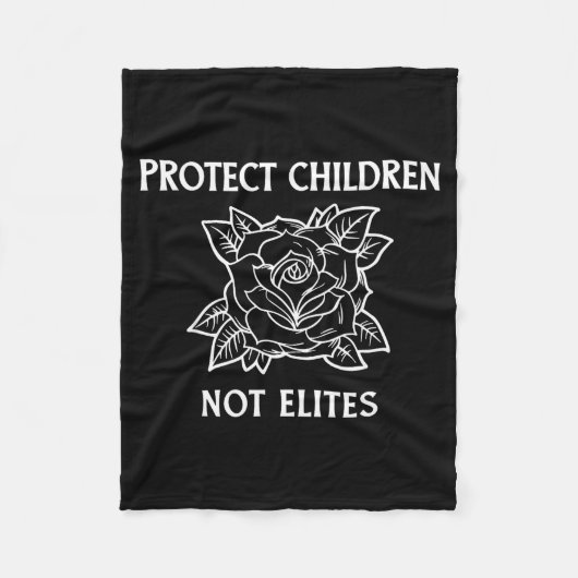 Bescherm kinderen, niet elites fleece deken (Voorkant)