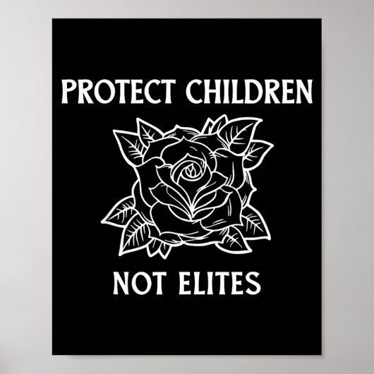Bescherm kinderen, niet elites poster (Voorkant)