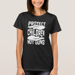 Bescherm kinderen Niet Pistolen Draag Oranje genoe T-shirt