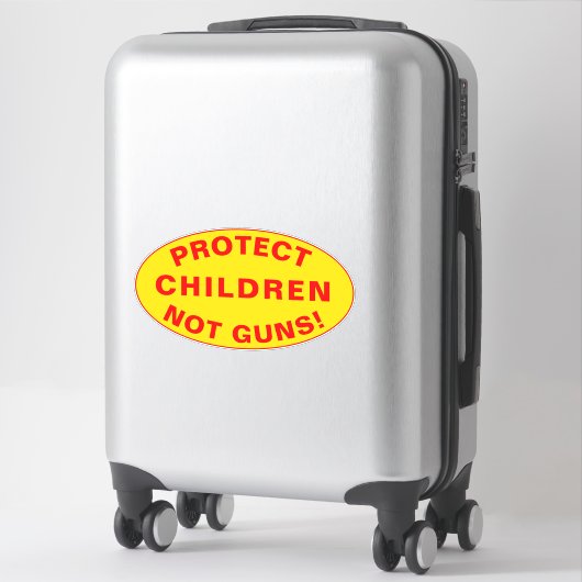 BESCHERM KINDEREN NIET PISTOLEN! Pro Pistool Contr Sticker (Koffer)