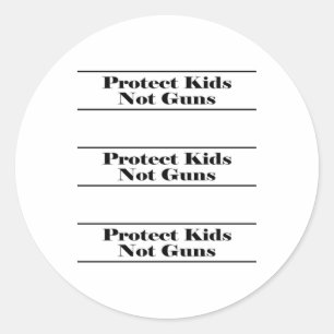 Bescherm Kinderen niet Pistolen Sticker 1