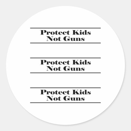 Bescherm Kinderen niet Pistolen Sticker 1 (Voorkant)