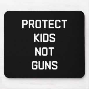 Bescherm Kinderen niet Pistolen Sticker Muismat