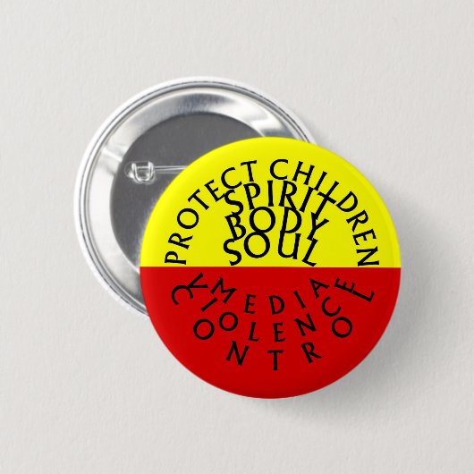 Bescherm kinderen SpiritBodySoul Eng Ronde Button 5,7 Cm (Voorkant /achterkant)