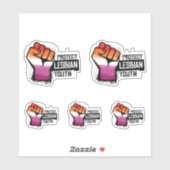 Bescherm Lesbische Jongeren Sticker (Vel)
