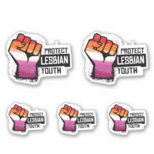 Bescherm Lesbische Jongeren Sticker