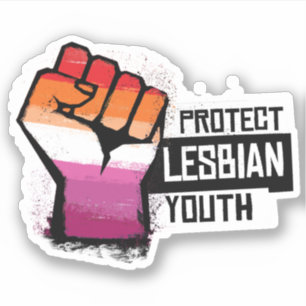 Bescherm Lesbische Jongeren Sticker