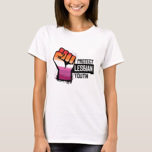 Bescherm Lesbische Jongeren T-shirt (Voorkant)