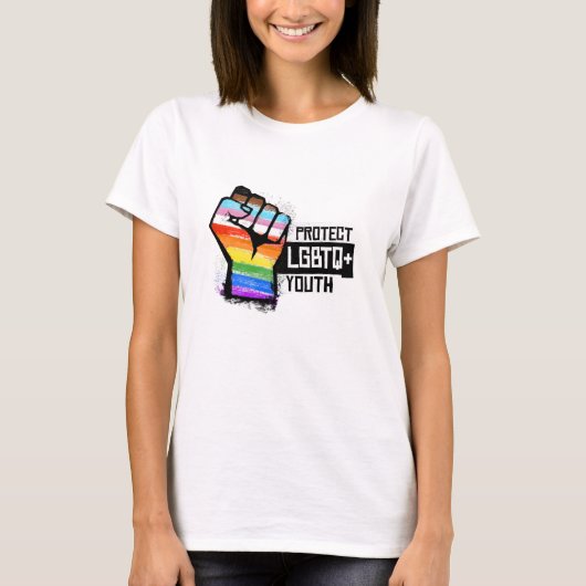 Bescherm LGBTQ Jongeren T-shirt (Voorkant)
