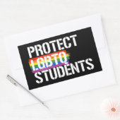 Bescherm LGBTQ-studenten Rechthoekige Sticker (Envelop)