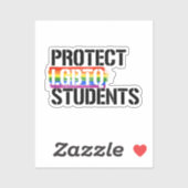 Bescherm LGBTQ-studenten Sticker (Vel)