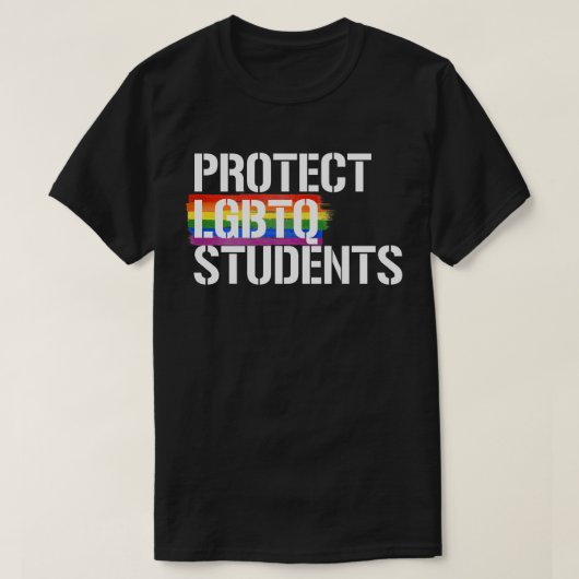 Bescherm LGBTQ-studenten T-shirt (Design voorkant)