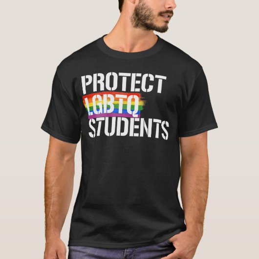 Bescherm LGBTQ-studenten T-shirt (Voorkant)