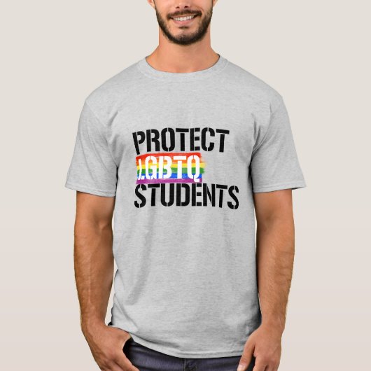 Bescherm LGBTQ-studenten T-shirt (Voorkant)