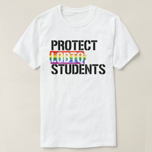 Bescherm LGBTQ-studenten T-shirt (Design voorkant)