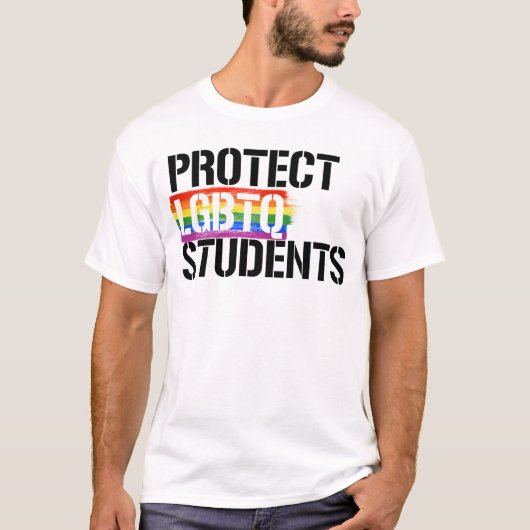 Bescherm LGBTQ-studenten T-shirt (Voorkant)