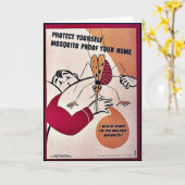 Bescherm me het Bewijs van de Mug Uw Huis Kaart (Gele Bloem)