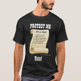 Bescherm mij - Bill of Rights - Stemming T-shirt