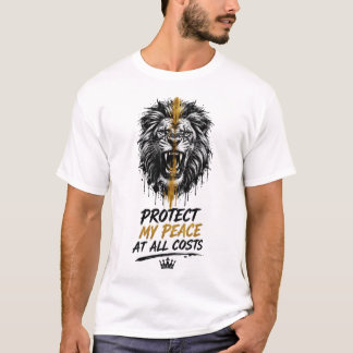 Bescherm mijn vrede tegen elke prijs – Krachtige L T-shirt