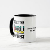 Bescherm MOUNT MABU REGENWOUD Mozambique Vlag Mok (Voorkant links)