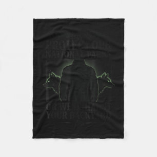 Bescherm nationale parken of spook achtertuinmanne fleece deken