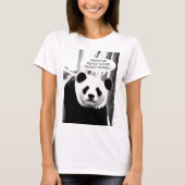 Bescherm Natuur Panda Beer aangepaste tekst Vrouwe T-shirt (Voorkant)