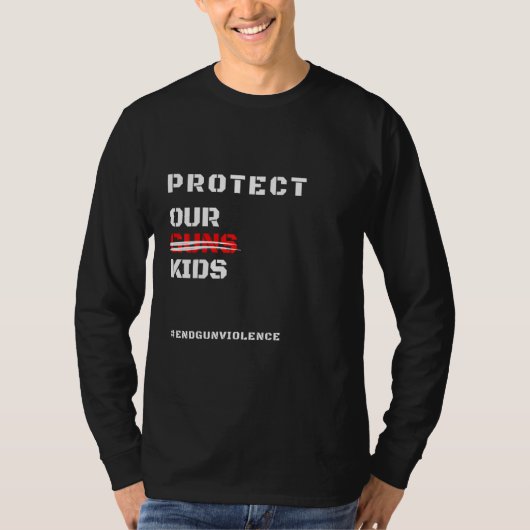 Bescherm ons Pistool Kind niet Pistool 2 T-shirt (Voorkant)