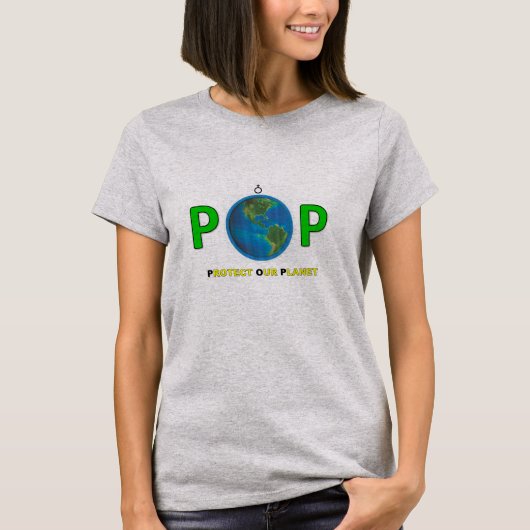 Bescherm ons T-shirt voor de planeet (Voorkant)