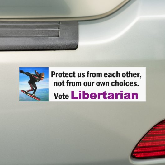 Bescherm ons tegen elkaar bumpersticker (Op auto)