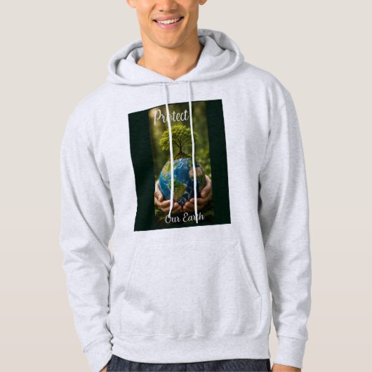 Bescherm onze aarde hoodie (Voorkant)