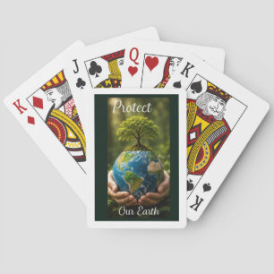 Bescherm onze aarde pokerkaarten
