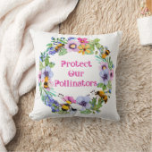 Bescherm onze bestuivers bijenbloemen kussen (Deken)