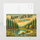 Bescherm onze bossen briefkaart (Voorkant / Achterkant)