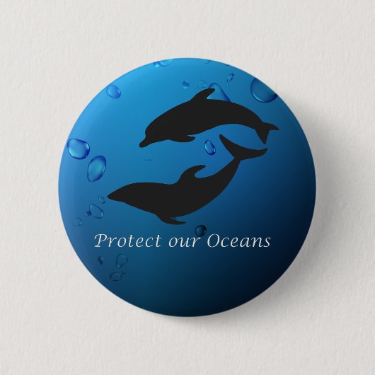 Bescherm onze Button voor oceaandolfijnen (Voorkant)