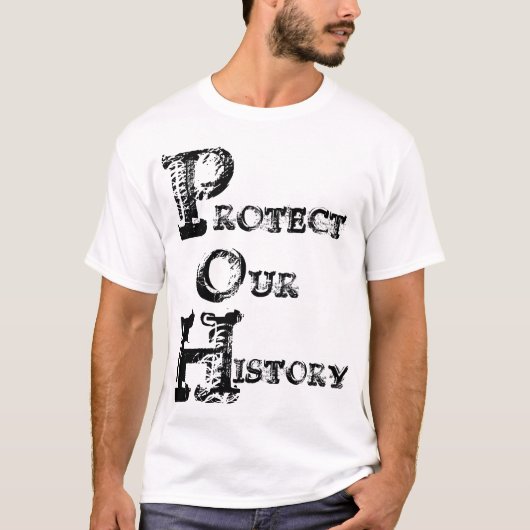 BESCHERM ONZE GESCHIEDENIS T-SHIRT (Voorkant)