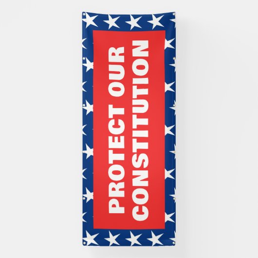 BESCHERM ONZE GRONDWET Banner (Verticaal)