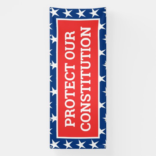 BESCHERM ONZE GRONDWET Banner (Verticaal)