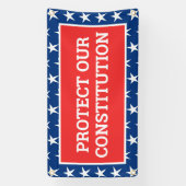 BESCHERM ONZE GRONDWET Banner (Verticaal)