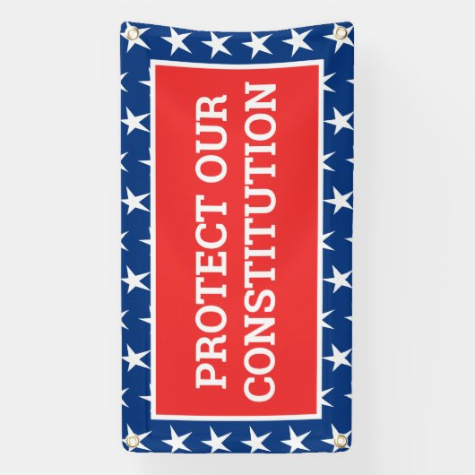 BESCHERM ONZE GRONDWET Banner (Verticaal)