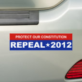 Bescherm onze grondwet bumpersticker (Op auto)