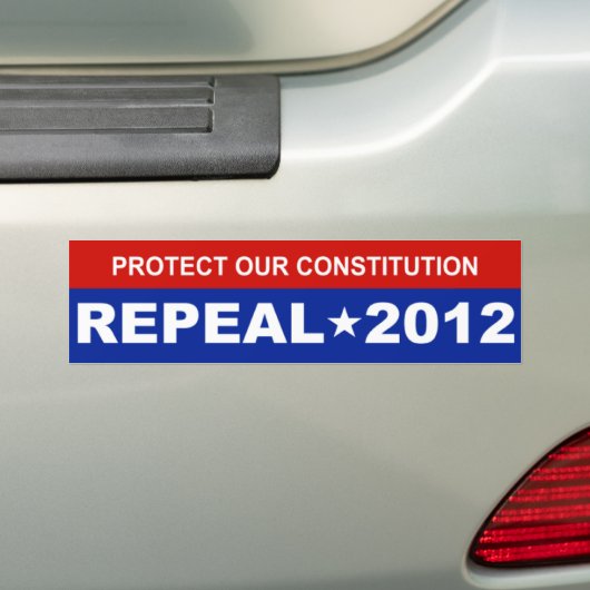 Bescherm onze grondwet bumpersticker (Op auto)