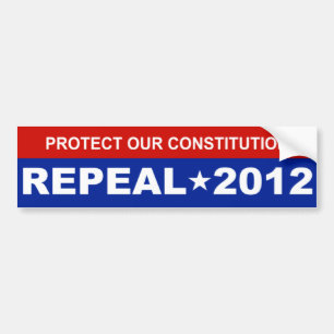 Bescherm onze grondwet bumpersticker